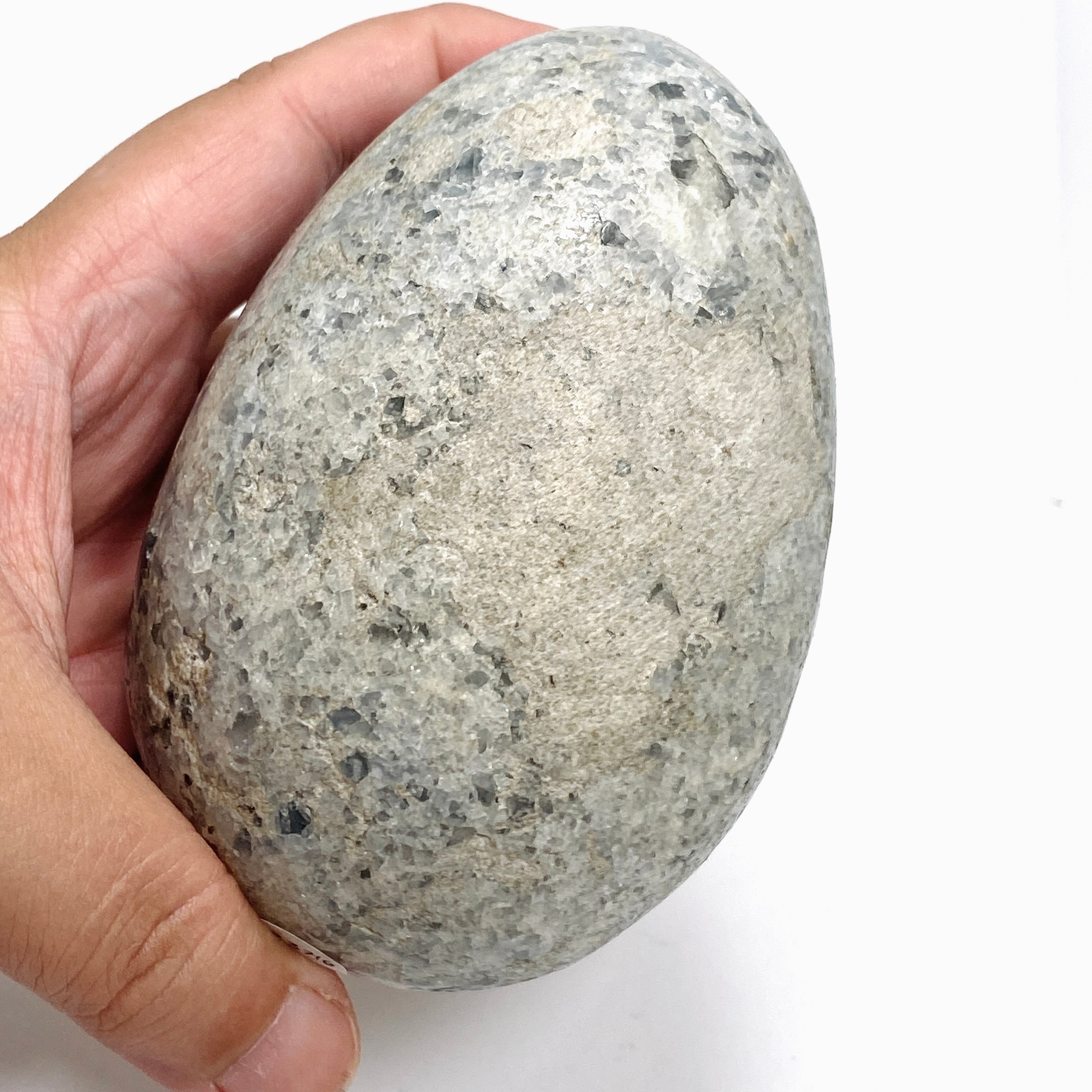Celestite Egg - Natural Madagascar Healing Crystal for Meditation, Reiki & Energy Work - Perfect for Home Decor, Spiritual Gifts & Relaxation Spaces