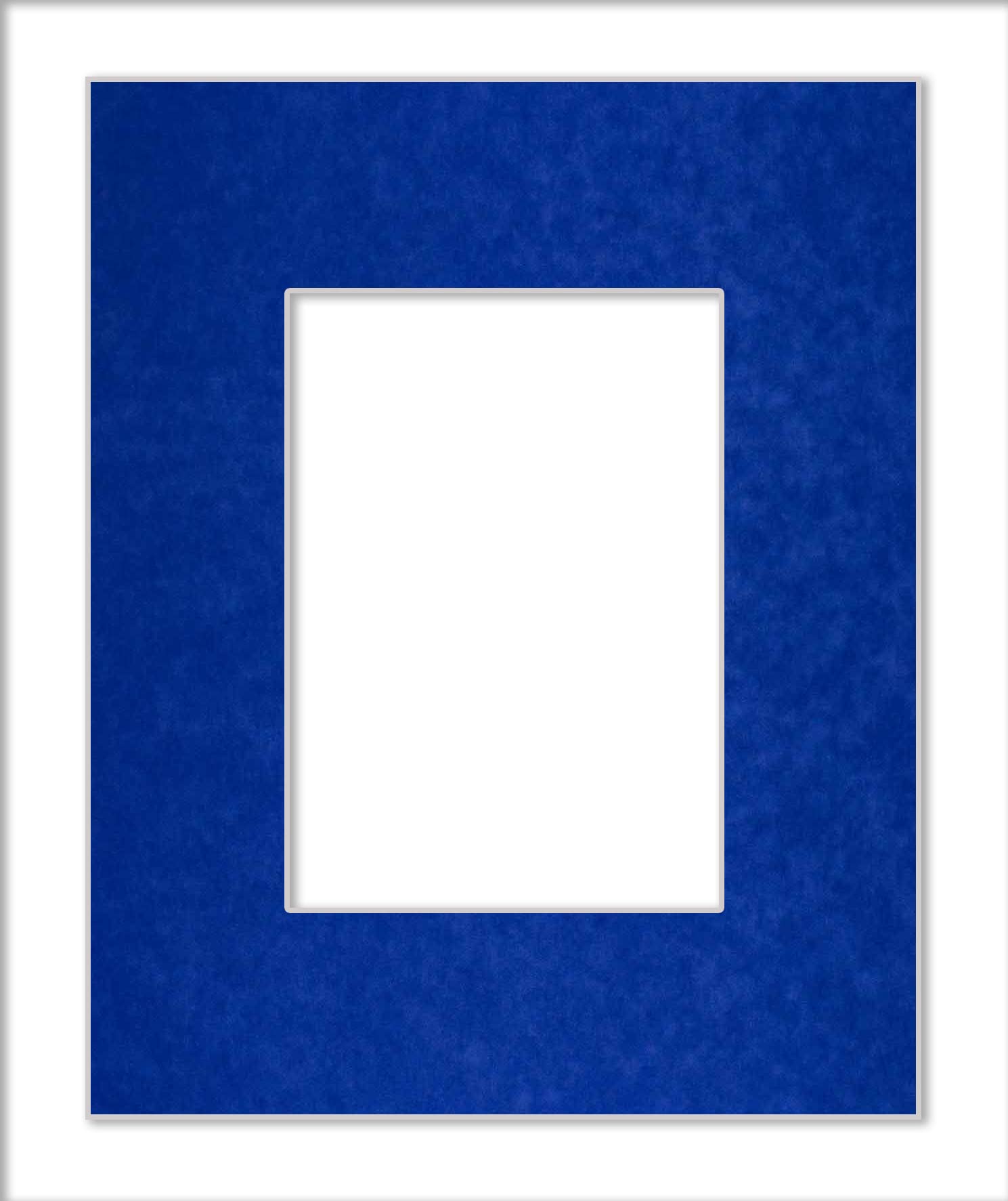 30x40 Acid-Free Royal Blue Suede Precut Mat Board for 28x38 Photos - Bevel Cut with Backing Board & Self-Seal Crystal Clear Photo Mat Bag - 4-Ply Thickness for Picture Framing, Art Displays & Home Decor