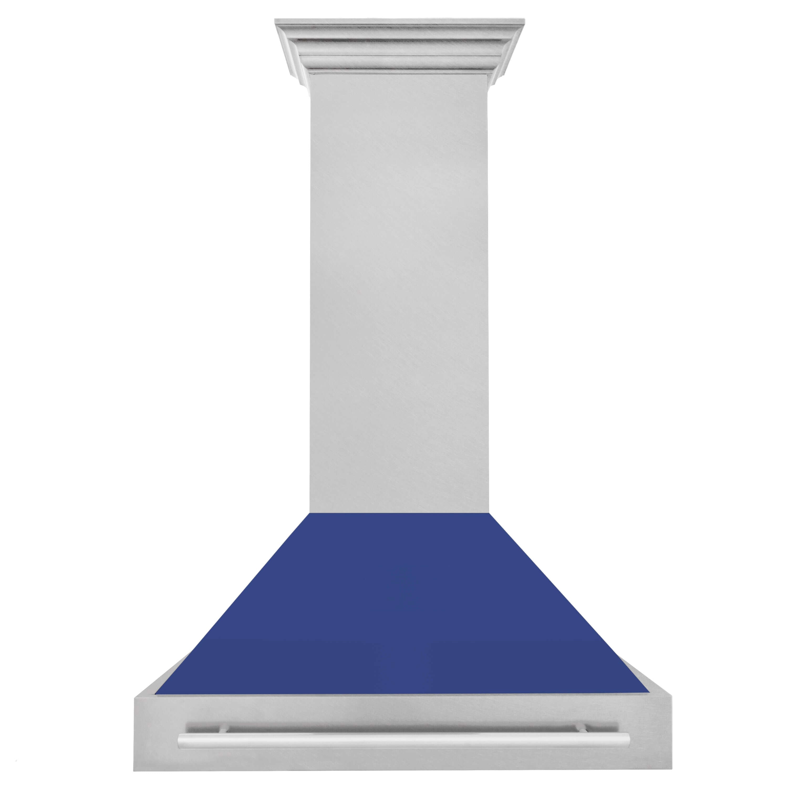 ZLINE 36 Inch Stainless Steel Wall Mount Range Hood with Satin Finish & Stainless Steel Handle (8654SNX 36) - Powerful Kitchen Ventilation for Gas Stoves & Cooking Areas