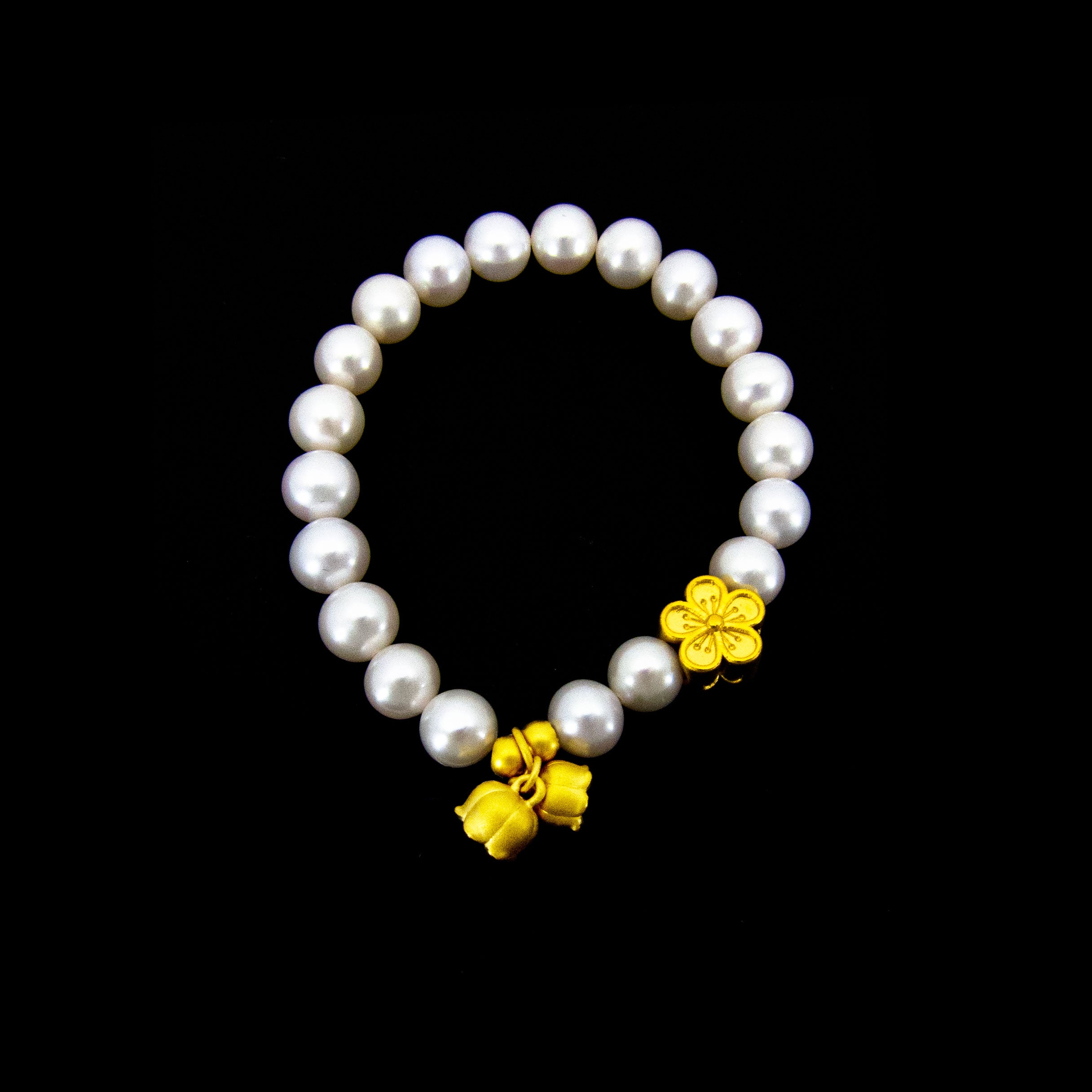 24K Gold Pearl Bracelet for Women - Elegant & Luxurious Handmade Jewelry Gift for Birthday, Anniversary, Wedding | Perfect for Formal Events, Date Nights & Special Occasions