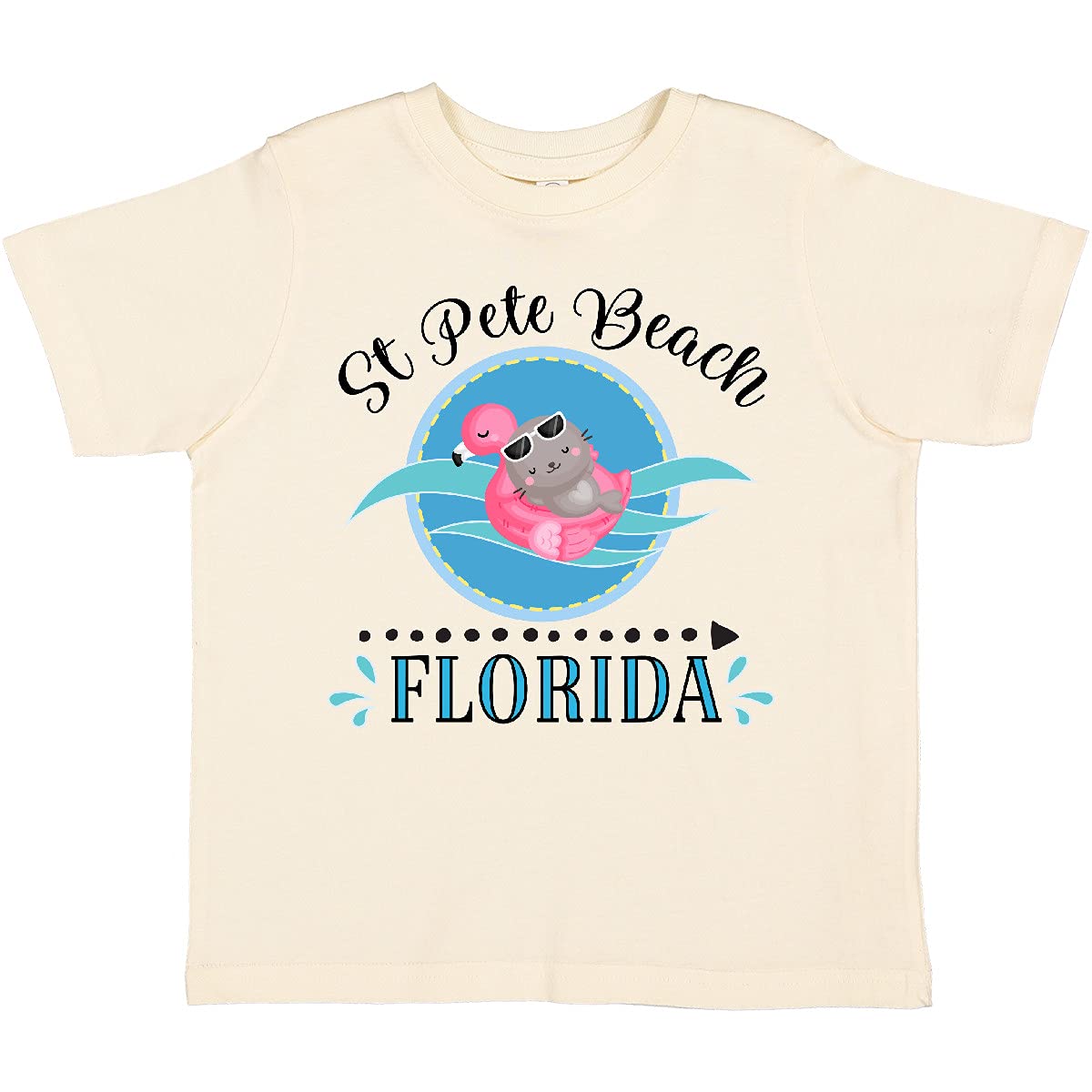 Inktastic St Pete Beach Florida Vacation Gift Toddler T-Shirt - Soft Cotton Kids Tee for Beach Trips, Family Vacations & Florida Souvenirs