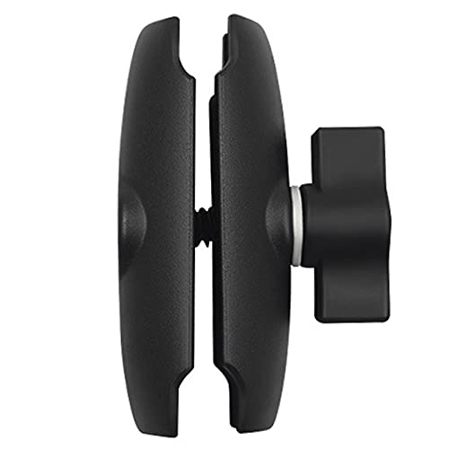 Pmandgk 9cm Aluminum Alloy Double Socket Arm with 1 Inch Ball Foot Mount - Motorcycle Camera Boom Arm for GoPro, Action Cameras - Perfect for Vlogging, Riding Adventures & Off-Road Recording