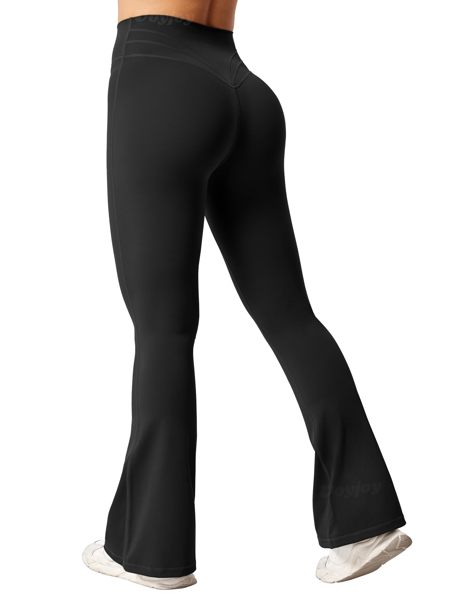 VOYJOY Women's High Waisted Bootcut Yoga Pants - Flare Leggings for Workout & Casual Wear - Butt Lifting Bell Bottom Tummy Control Leggings for Gym, Yoga, Running & Everyday Fashion