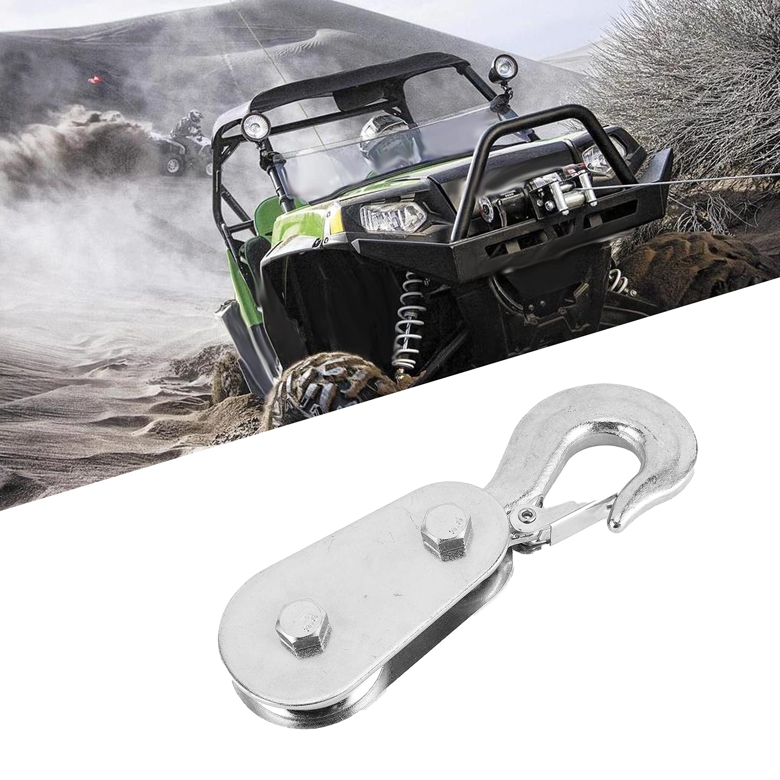 2 Ton Snatch Block Pulley for UTV ATV Quad Bike - Off-Road Recovery