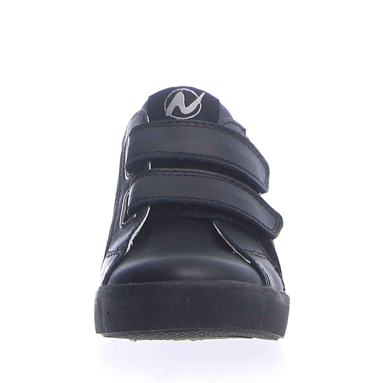 Naturino Karrie Vl Sneakers for Boys & Girls - Vitello/Velour Leather - Black/Blue (Nero/Azzurro) - Comfortable Kids Shoes for School, Play & Everyday Wear