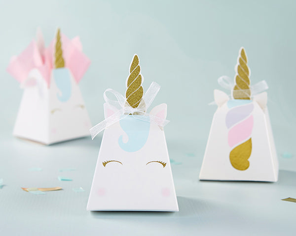 12-Pack Unicorn Party Favor Boxes for Kids Birthday, Baby Shower & Celebration - Cute Gift Boxes for Goodie Bags, Candy & Treats