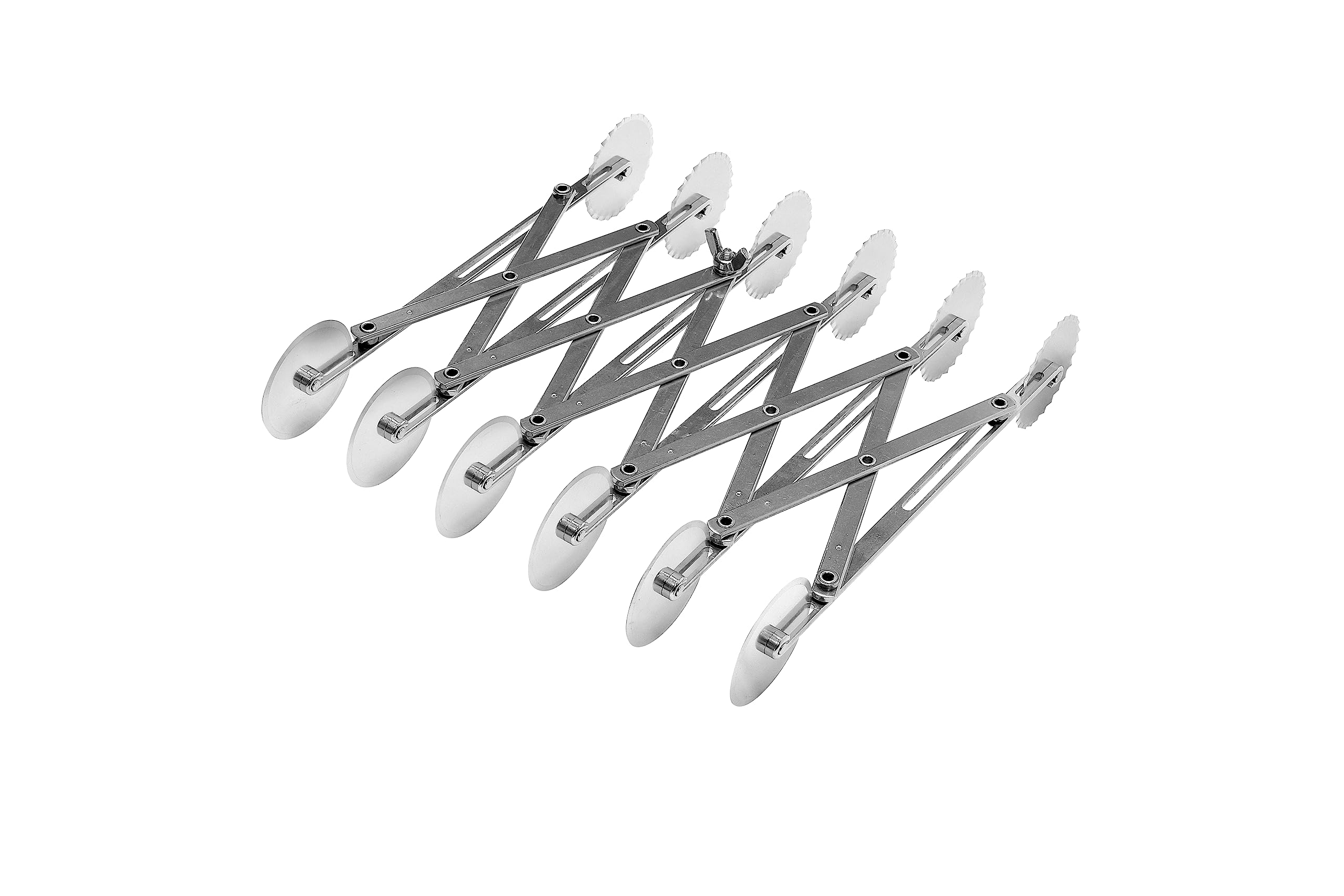 Ateco 12 Wheel Stainless Steel Pastry Cutter - 2 1/8 Inch Wheels for Baking, Cake Decorating & Cookie Dough Cutting | Professional Kitchen Tool for Chefs & Home Bakers