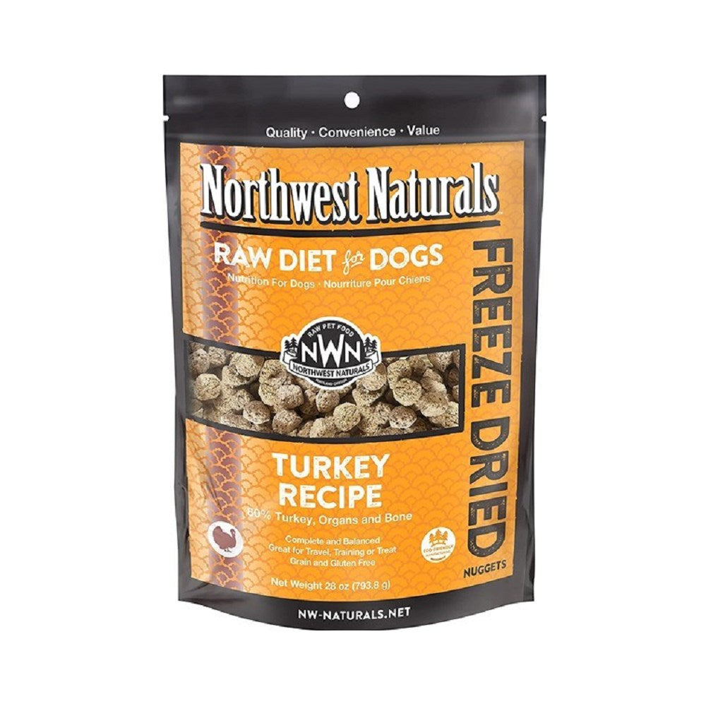 Freeze Dried Turkey Nuggets for Dogs - High Protein Grain-Free Complete Dog Food - Perfect for Training, Treats & Outdoor Adventures