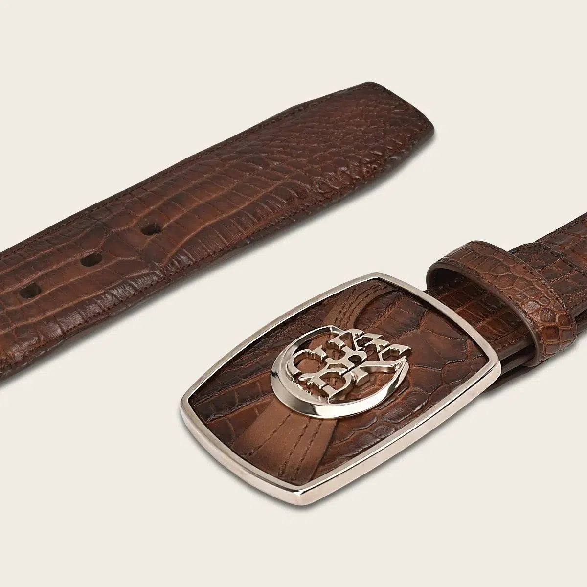 CV499MO Cuadra Genuine Leather Western Belt for Men - Stylish Brown Moreleti Design - Perfect for Cowboy Boots, Jeans & Western Outfits