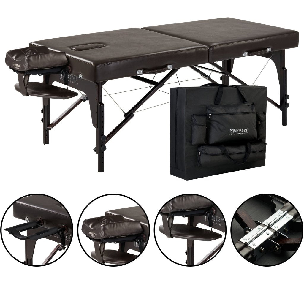 31” SUPREME™ LX Portable Massage Table with Ambient Light System - Professional Foldable Massage Bed for Home, Spa & Therapy | Perfect for Relaxation, Pain Relief & Physical Therapy Sessions