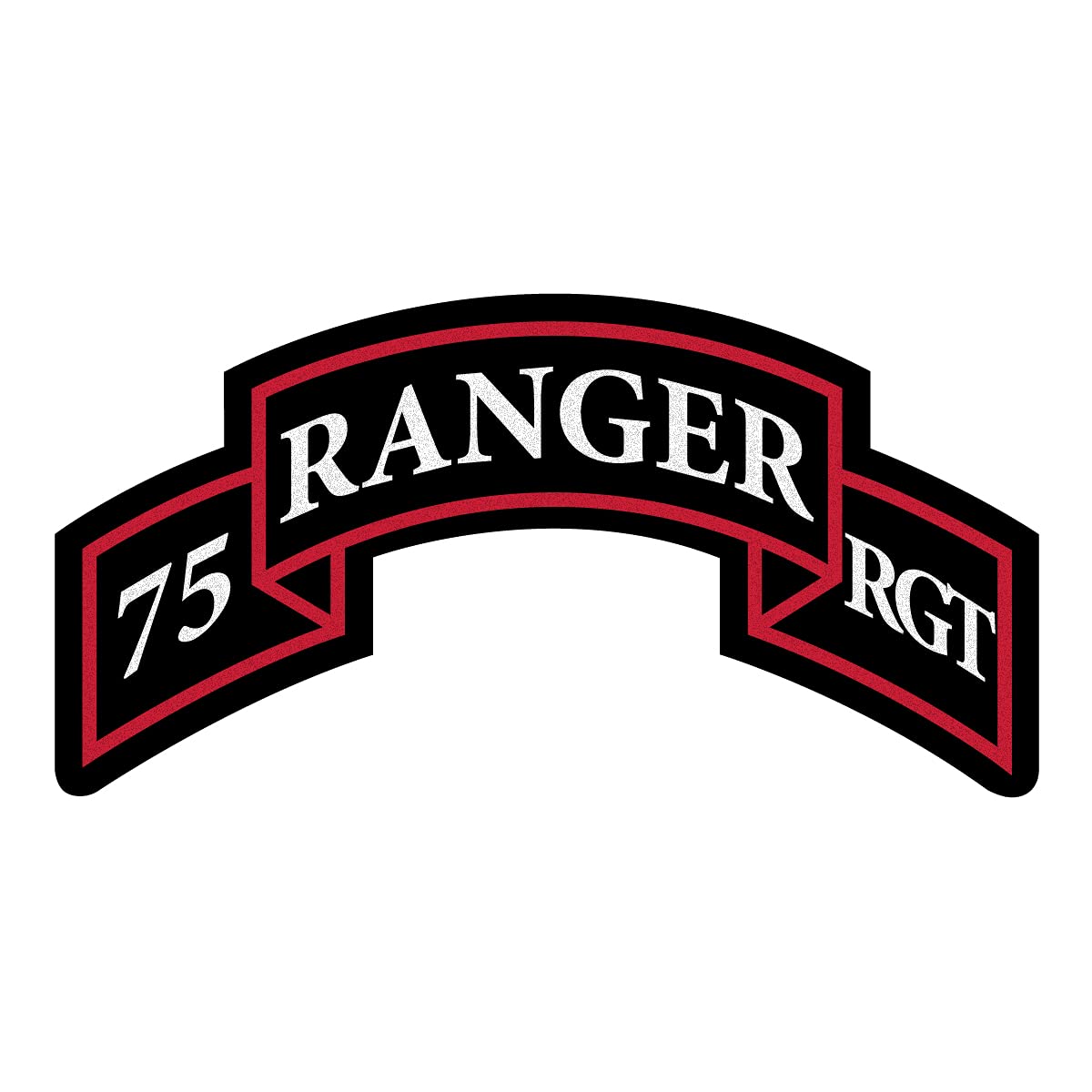 75th Ranger Regiment US Army Division 3 Inch Reflective Vinyl Decal - Full Color Military Sticker for Laptop, Car, Helmet & Water Bottle