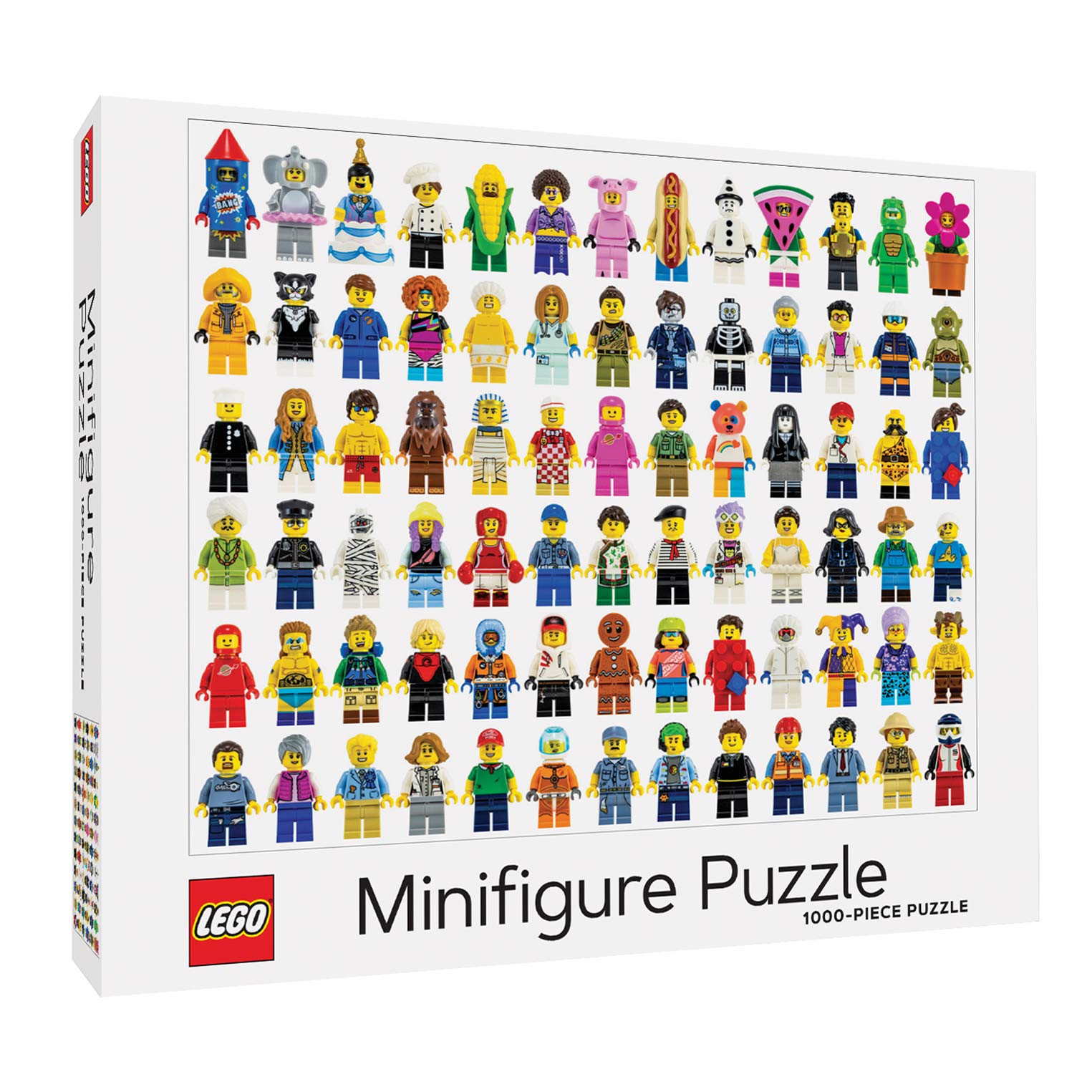 LEGO Minifigure Puzzle - 300 Piece Building Block Toy for Kids & Adults - Creative STEM Educational Gift for Birthday & Christmas - Fun Family Activity & Home Decor