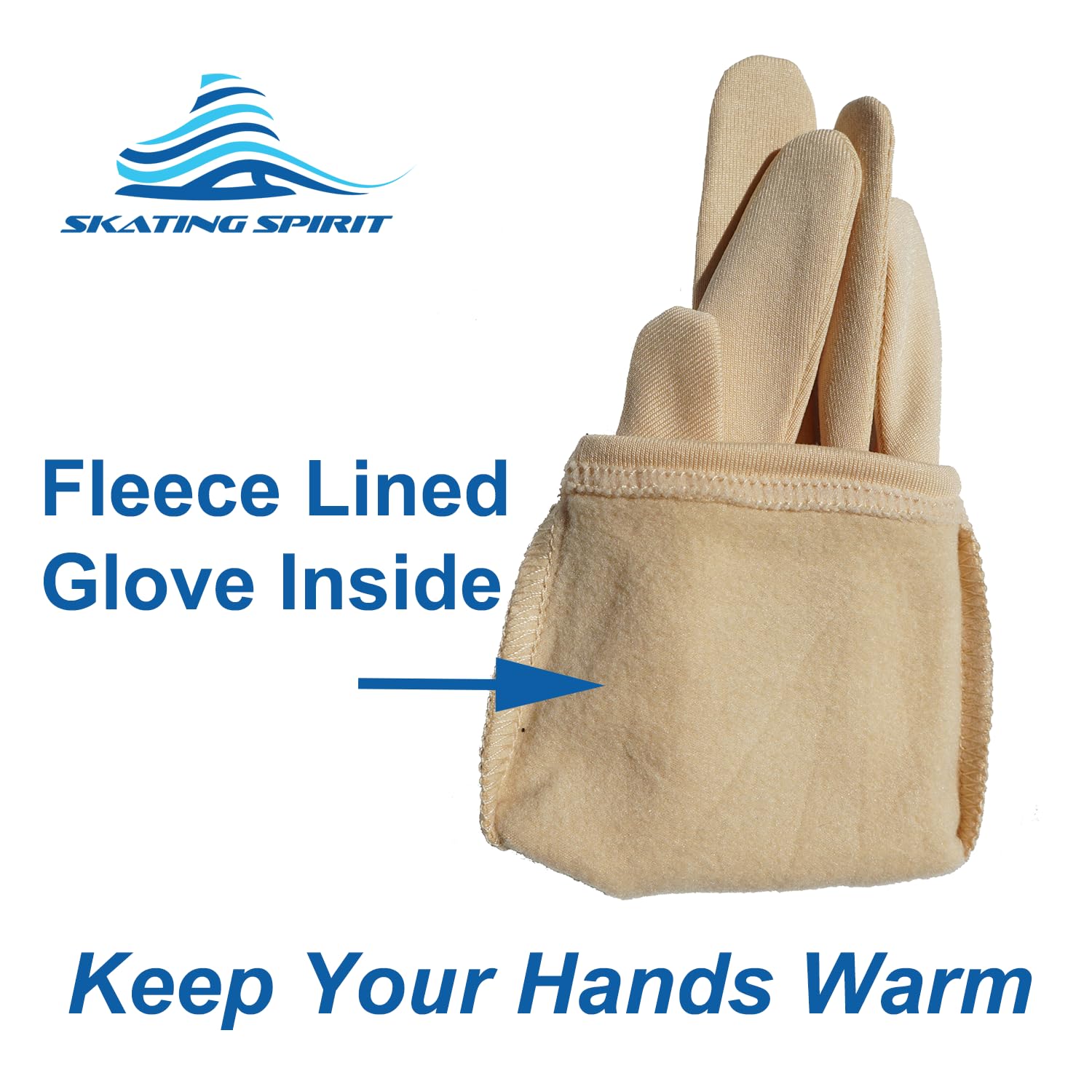 Figure Skating Competition Gloves & Dance Gloves (1 Pair) - Professional Performance Gloves for Ice Skating Shows & Testing - Perfect for Competitions, Performances, and Practice Sessions