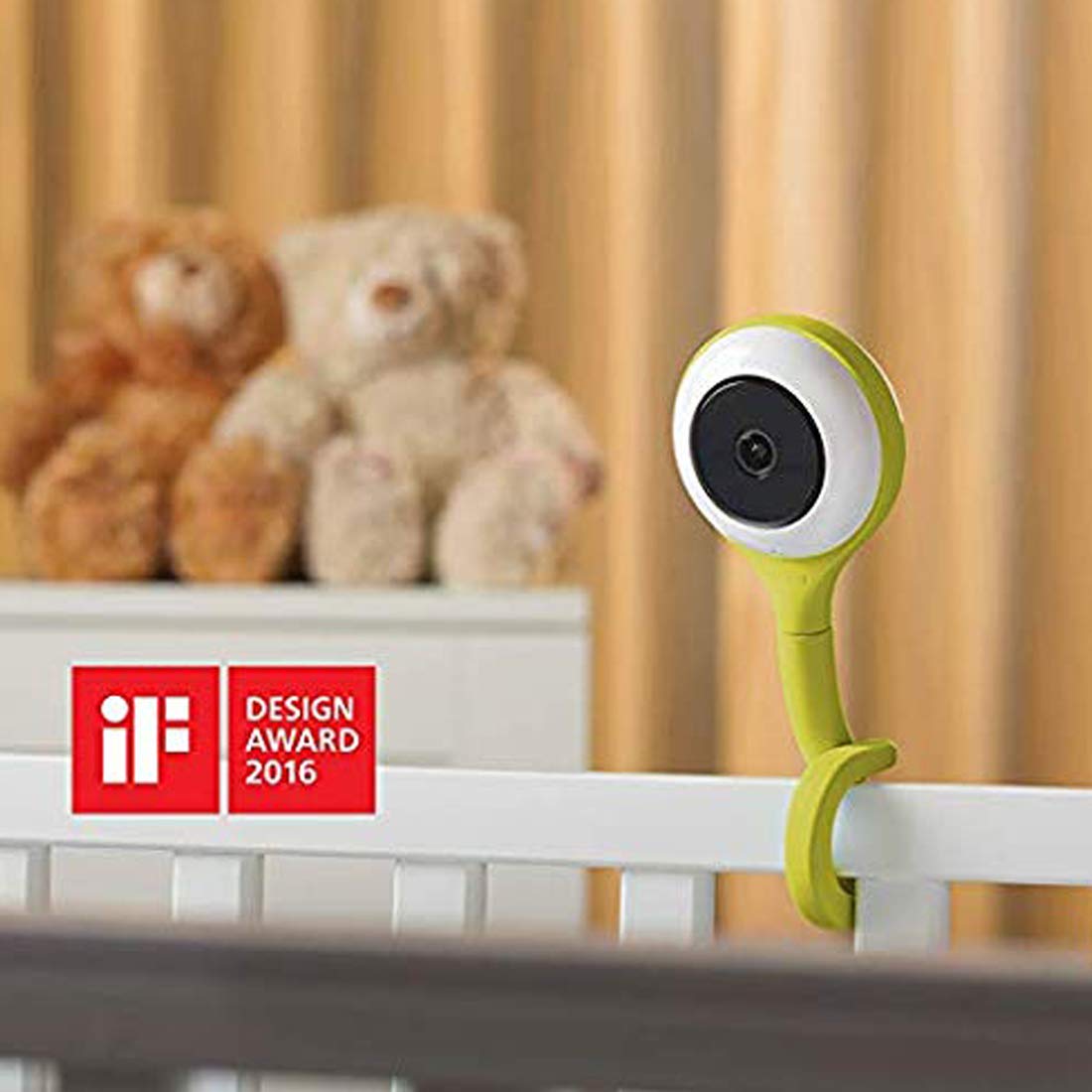 Smart Baby Monitor with True Crying Detection - HD Camera, Two-Way Audio & Night Vision | Ideal Baby Shower Gift for New Parents | Perfect for Nursery, Bedroom & Travel Use (Pistachio Green)