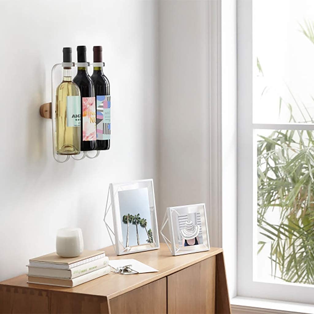 3-Tier Wall Mounted Wine Rack for Bottles - Space Saving Iron Wine Holder for Beer, Whiskey & Brandy - Perfect for Kitchen, Bar, Restaurant & Home Decor