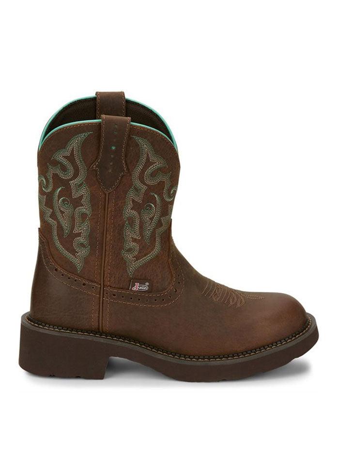 Justin GY9606 Women's Western Boots in Chocolate Brown - Perfect for Country Rides, Rodeos & Cowgirl Fashion