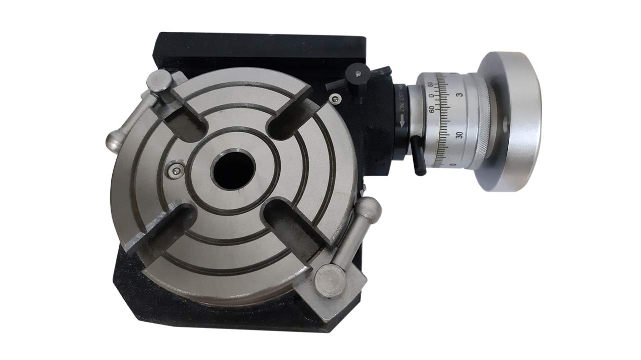 HV6 Rotary Table with Tailstock & Indexing Plates Set - Precision Milling & Drilling Accessory for Metalworking, Woodworking, and CNC Machining