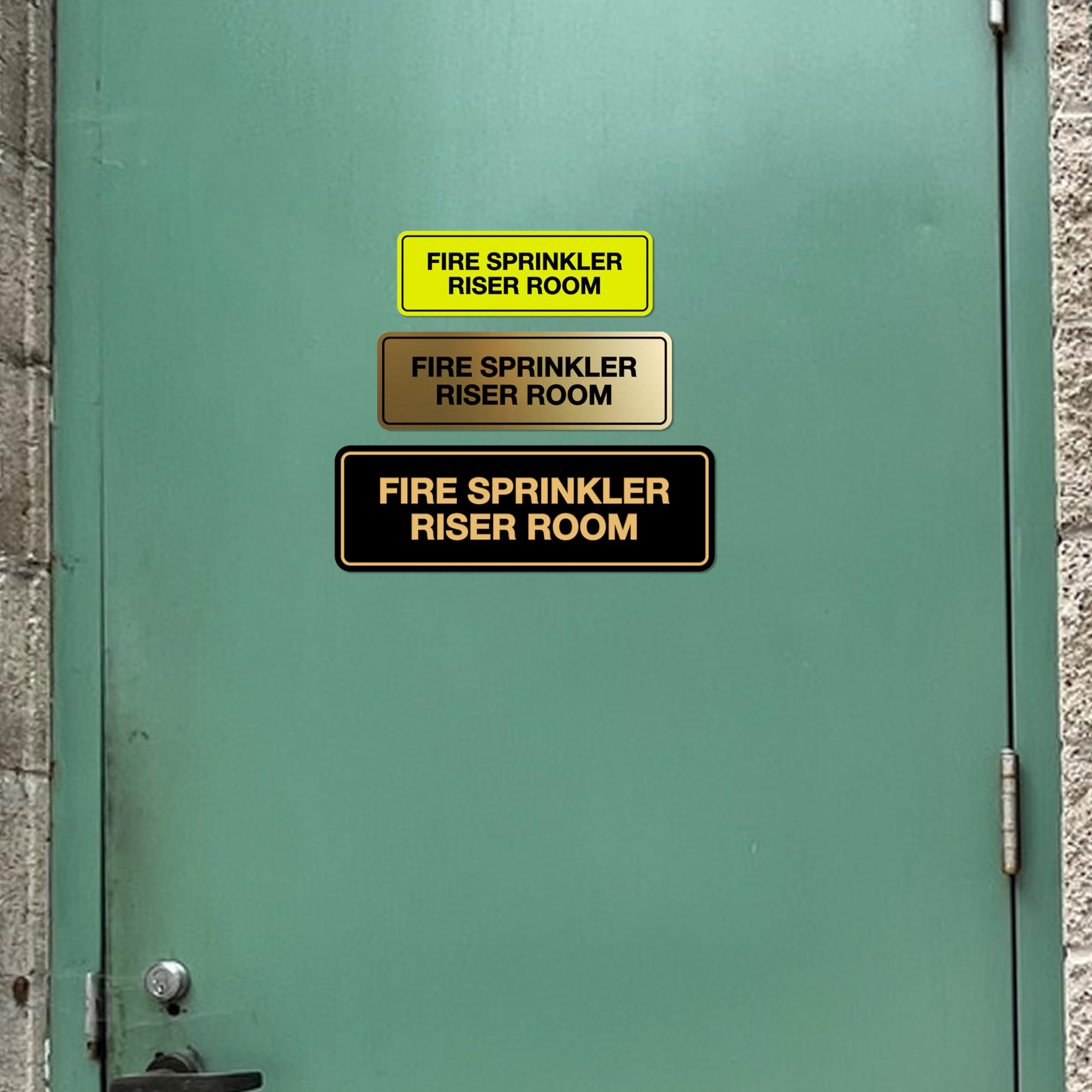 Signs ByLITA Standard Fire Sprinkler Riser Room Sign (Red) - Small (1 Pack) - Ideal for Commercial Buildings, Warehouses & Fire Safety Compliance