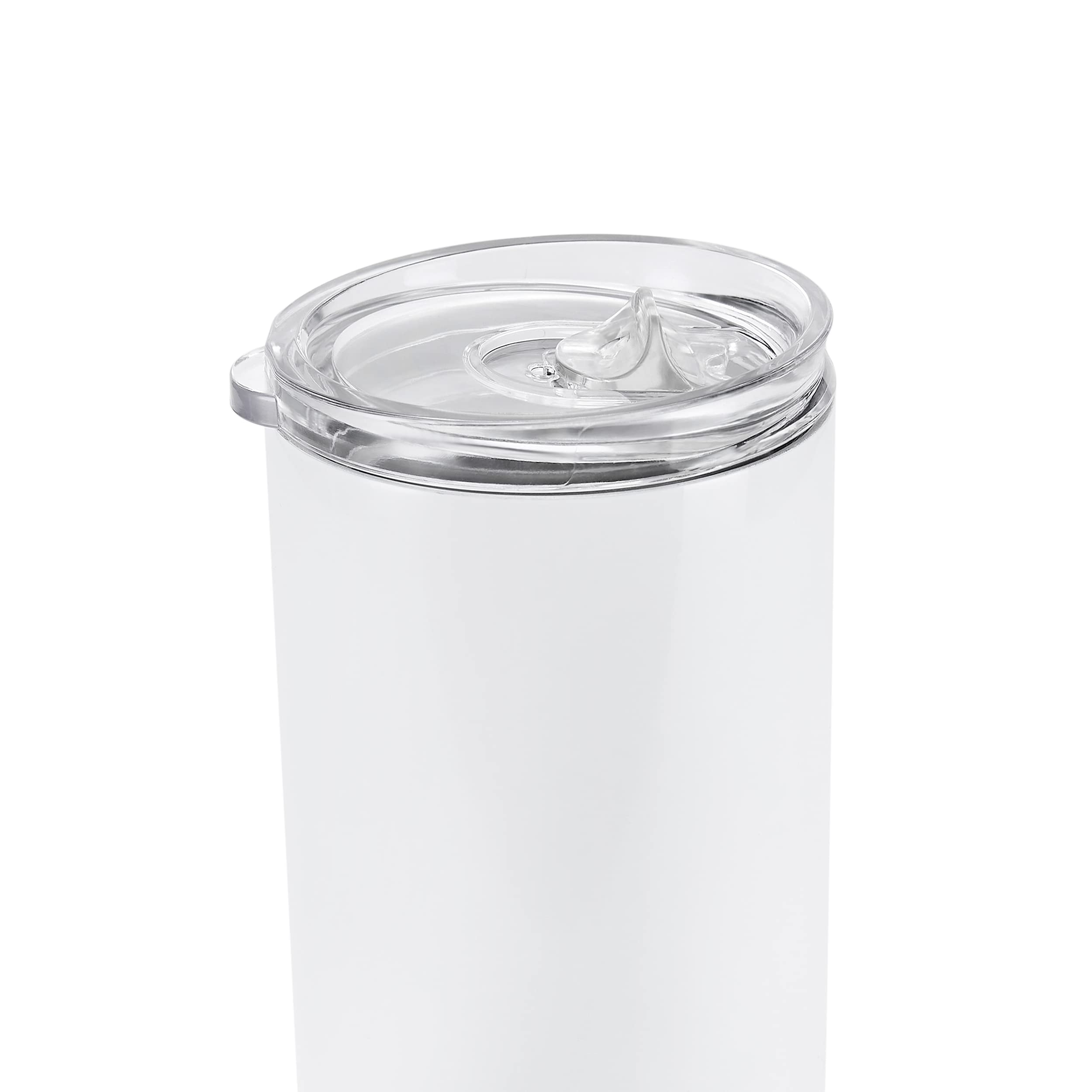 Makerflo 30 oz White Skinny Sublimation Blank Tumbler with Lid & Straw - Pack of 25 | DIY Customizable Tumbler for Sublimation, Epoxy, UV DTF, Vinyl & Laser Engraving | Perfect for Personalized Gifts, Promotional Items & Craft Projects