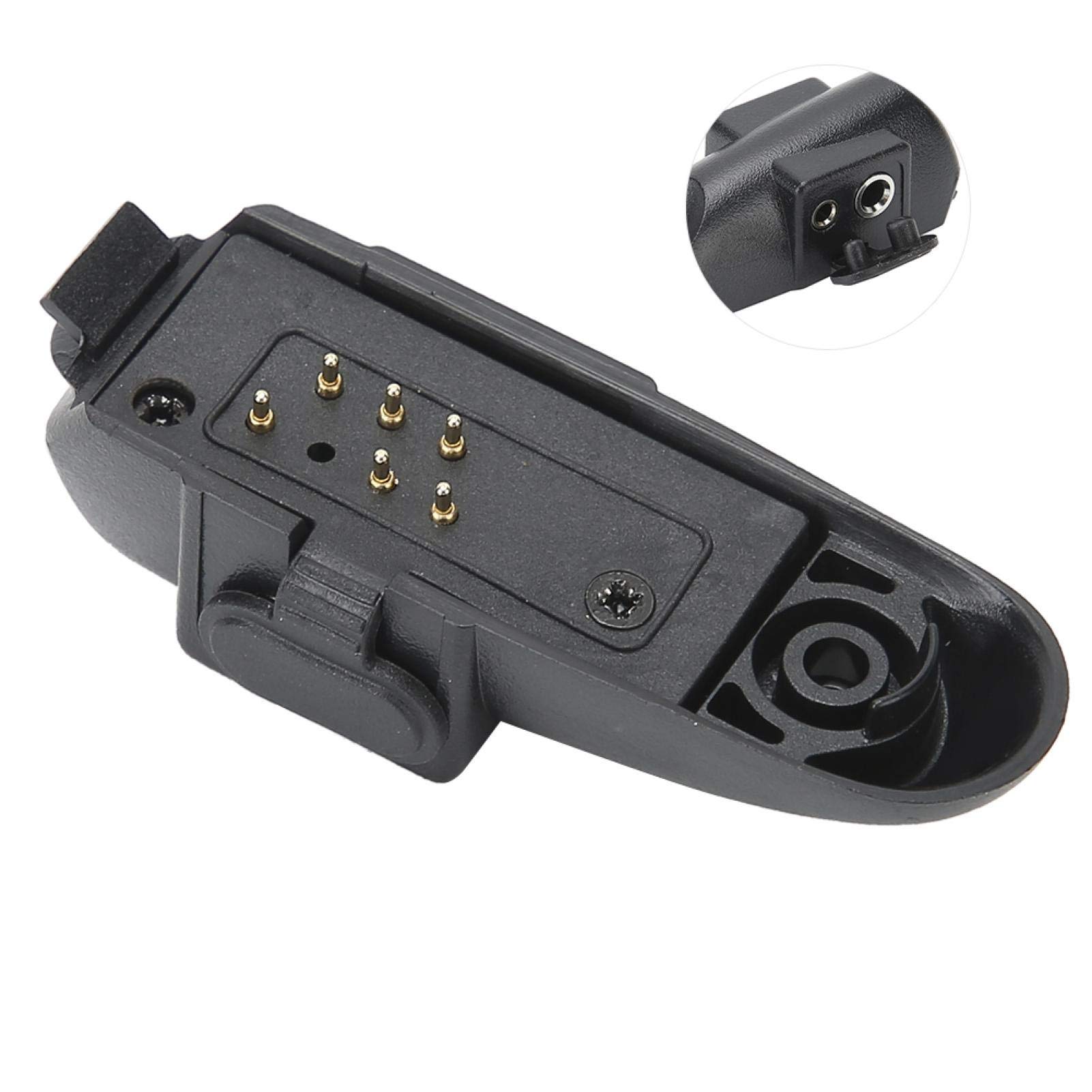 PUSOKEI 2 Pin Audio Adapter for Baofeng BF9700 BFA58 BFUV9R UV9R Plus - Walkie Talkie Headset Port Accessories Replacement - Perfect for Outdoor Adventures, Security Work & Emergency Communication