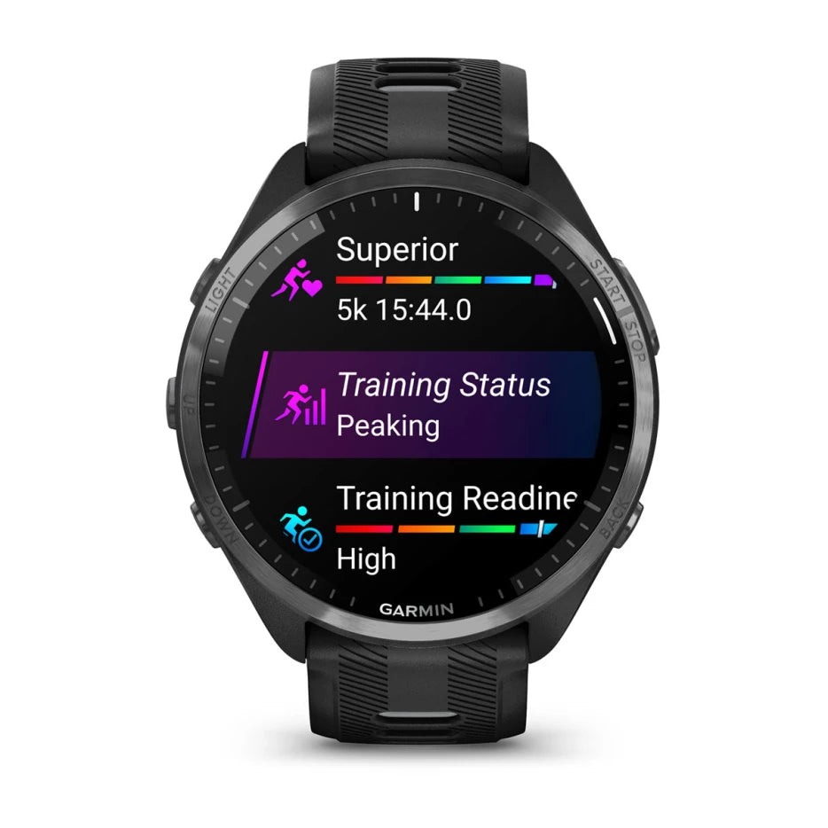 Garmin Forerunner 965 GPS Running Smartwatch with Advanced Training Metrics, Music Storage & Solar Charging - Perfect for Runners, Athletes & Outdoor Enthusiasts
