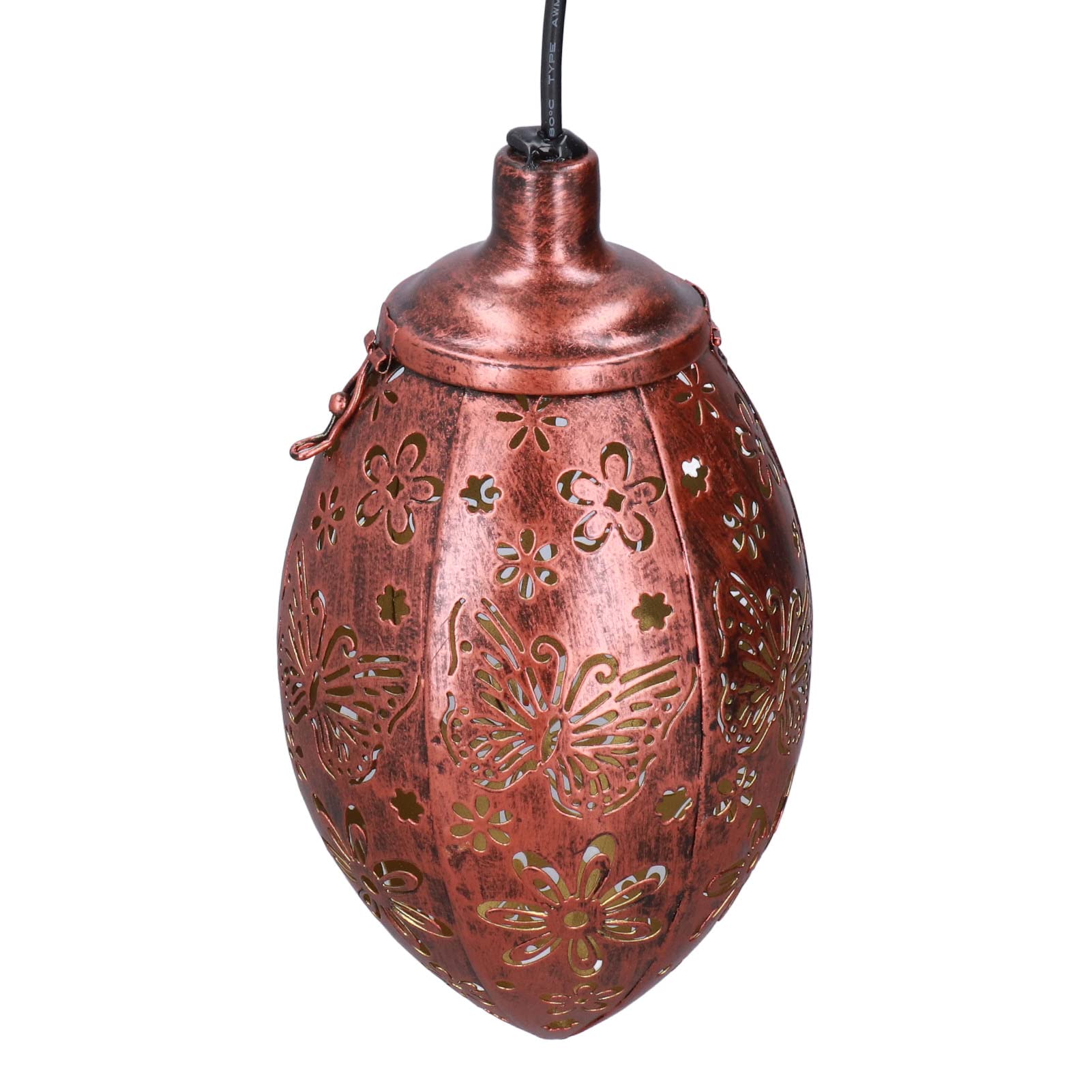 Solar Powered Outdoor Hanging Lantern - Durable Metal Frame Decorative Lighting for Garden, Patio, Backyard & Camping - Weatherproof Solar Lantern for Ambient Lighting at Night