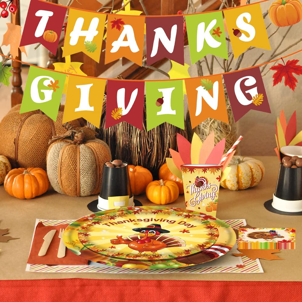 24-Piece Thanksgiving Dinnerware Set - 9
