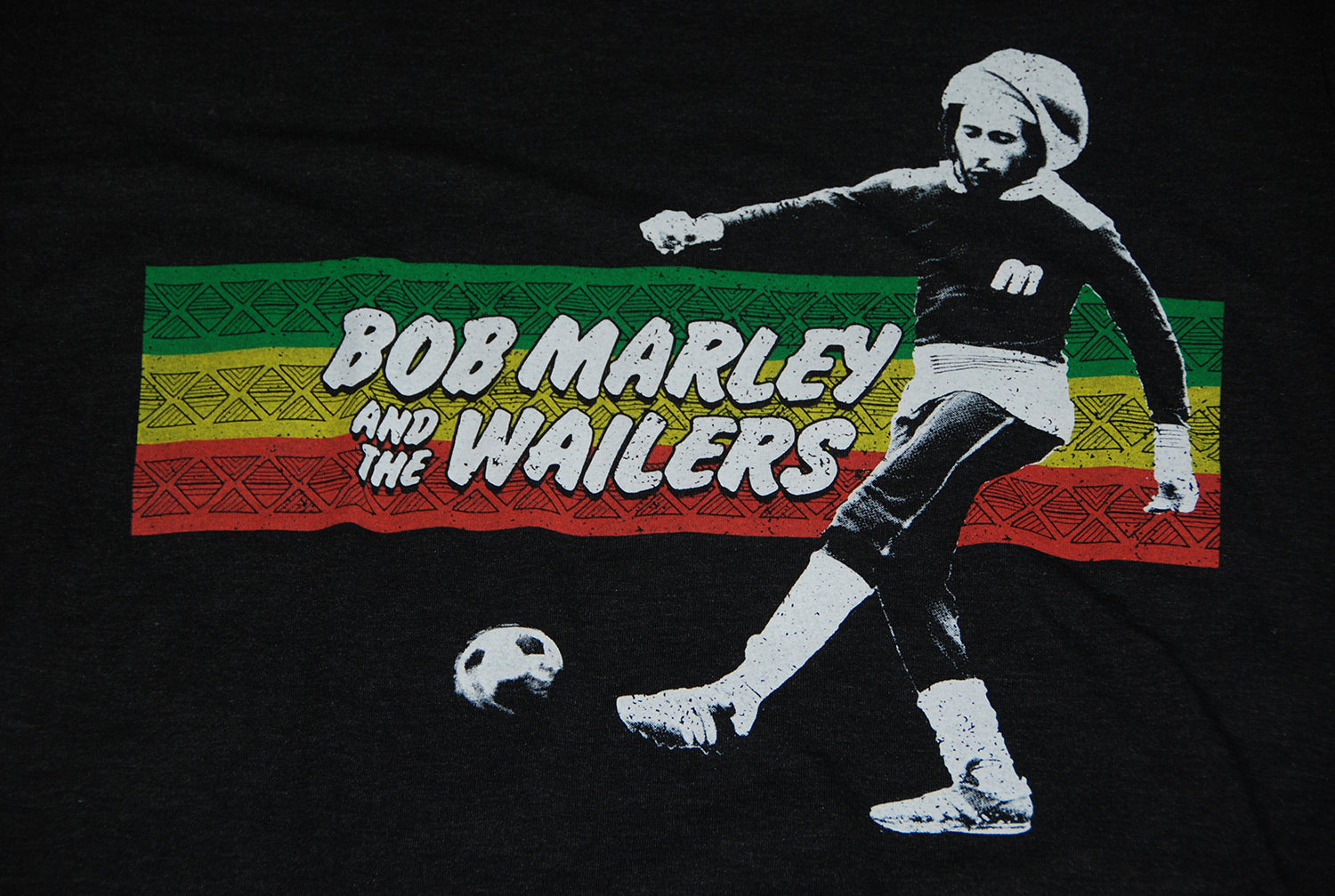 Bob Marley Rasta Stripe Soccer T-Shirt - Reggae Inspired Football Jersey for Men & Women - Perfect for Concerts, Games & Casual Wear