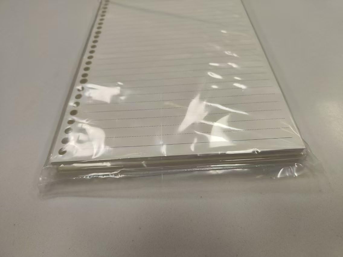 6 Pack A5 6-Hole Plastic Binder Pockets - Waterproof Document Holders for Receipts, Tickets & Papers - Perfect for Office, School & Home Organization (A5 Size, 6-Hole Punch)