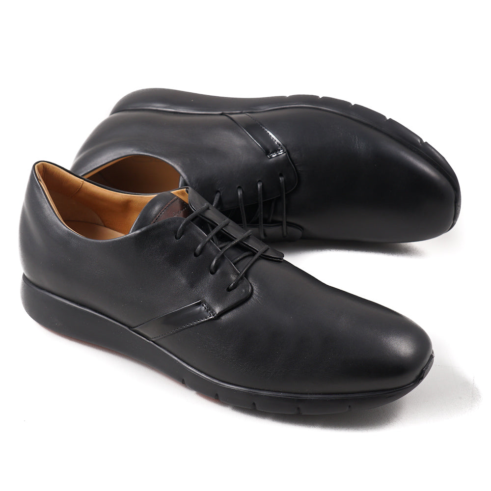 Santoni Men's Leather Derby Shoes with Comfortable Sport Soles - Classic & Stylish Dress Shoes for Business, Office & Formal Occasions