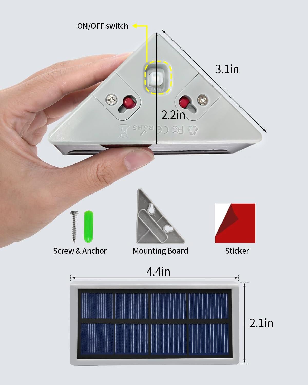 6 Pack Solar Motion Sensor Step Lights - IP67 Waterproof LED Stair Lights with Dusk to Dawn Sensor | Warm White Outdoor Lighting for Garden, Patio, Deck & Yard Pathways | Perfect for Nighttime Safety & Landscape Accent