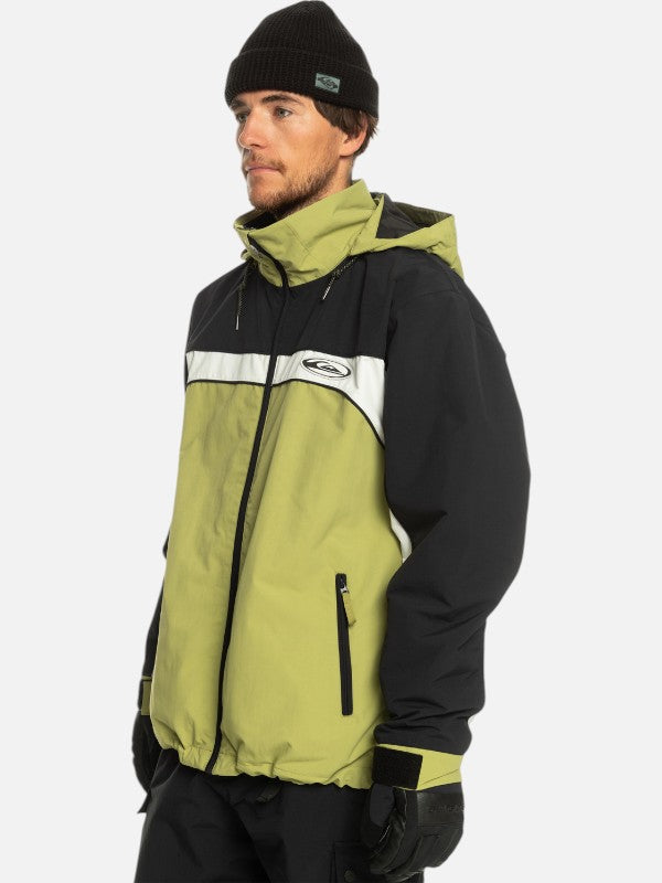 Quiksilver Snow Live Wire Olive Green Snow Jacket - Waterproof & Insulated Winter Coat for Skiing, Snowboarding & Outdoor Adventures