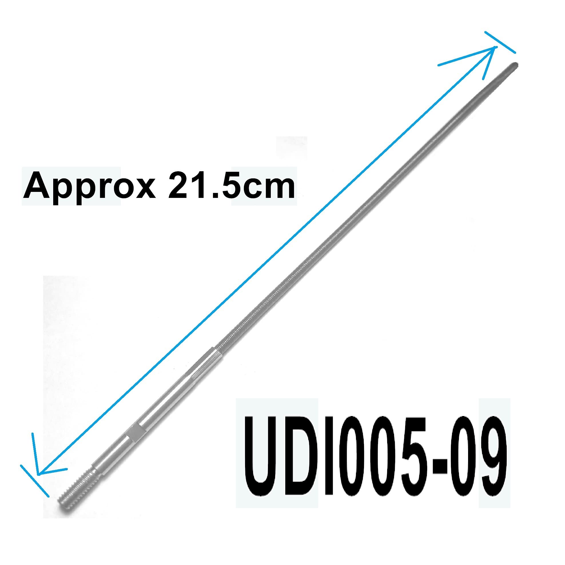 UDI005-09 RC Boat Flex Shaft Replacement Part for UDI Arrow, UDIRC 5 005, UDI005 & UDI022 Models - Durable Steel Rope Propeller Shaft (1pc) - Perfect for RC Boat Repair & Upgrades