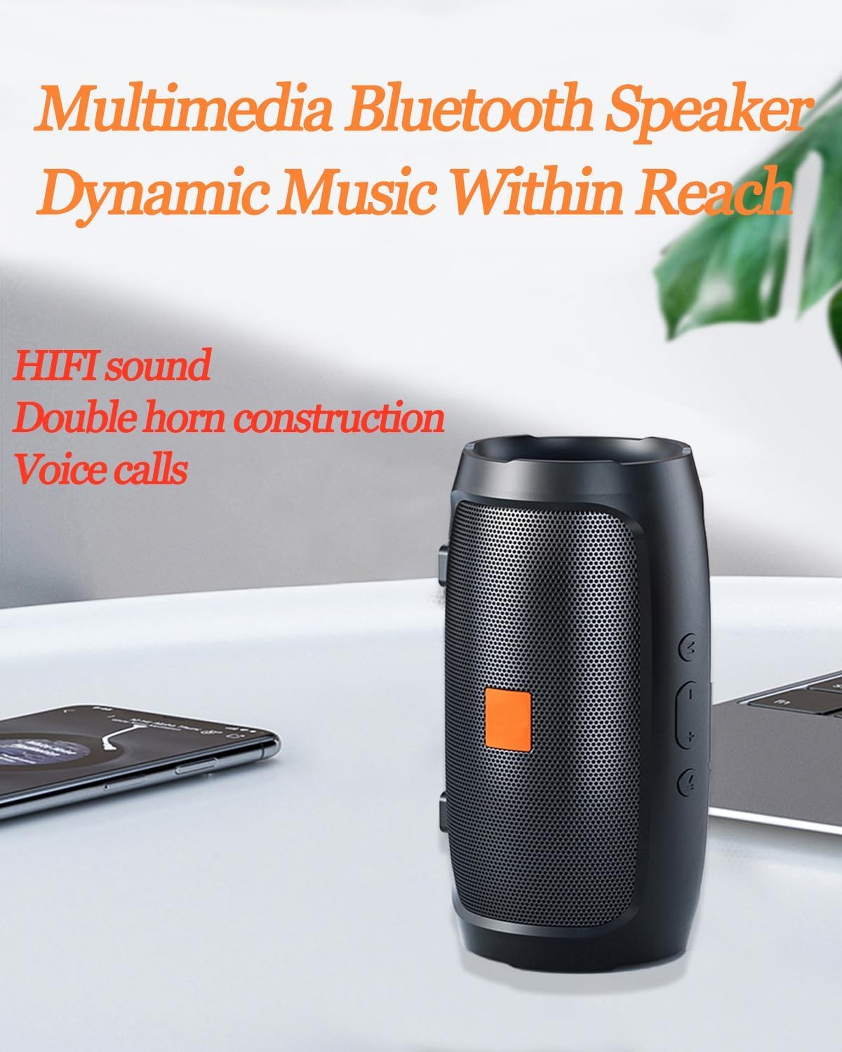 Bluetooth 5.0 Wireless Speakers - HD Stereo Sound, IP65 Waterproof, Portable with TF Card & AUX, Long Battery Life for Outdoor, Home, and Party Use