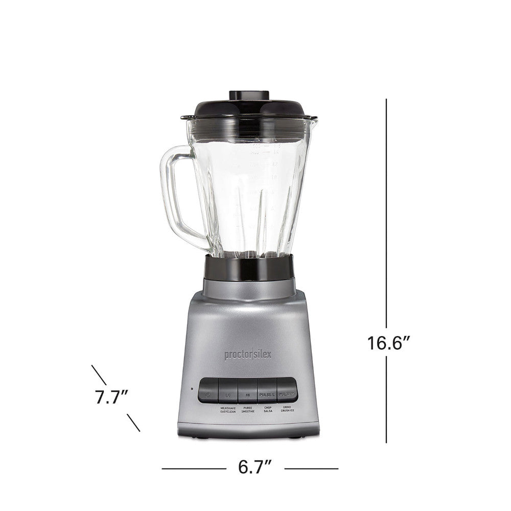Proctor Silex 53560 52oz High Performance Blender - Powerful Smoothie & Food Processor for Kitchen, Perfect for Making Smoothies, Sauces & Dips