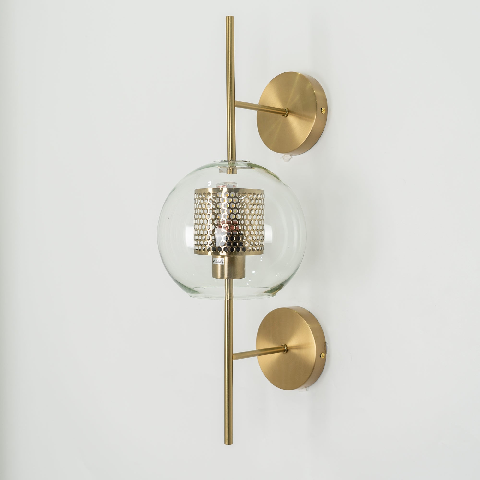 Chiswick Glass Wall Lamp - Modern LED Sconce Light for Living Room, Bedroom, and Hallway - Elegant Home Decor Lighting Fixture