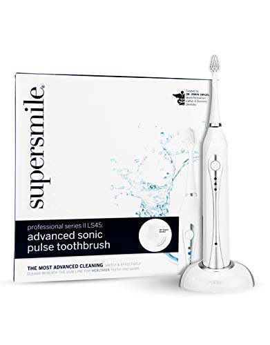 Supersmile Advanced Sonic Pulse Toothbrush - Whitening Electric Toothbrush with 3 Modes for Sensitive Teeth & Gum Care - Perfect for Travel & Daily Oral Hygiene Routine