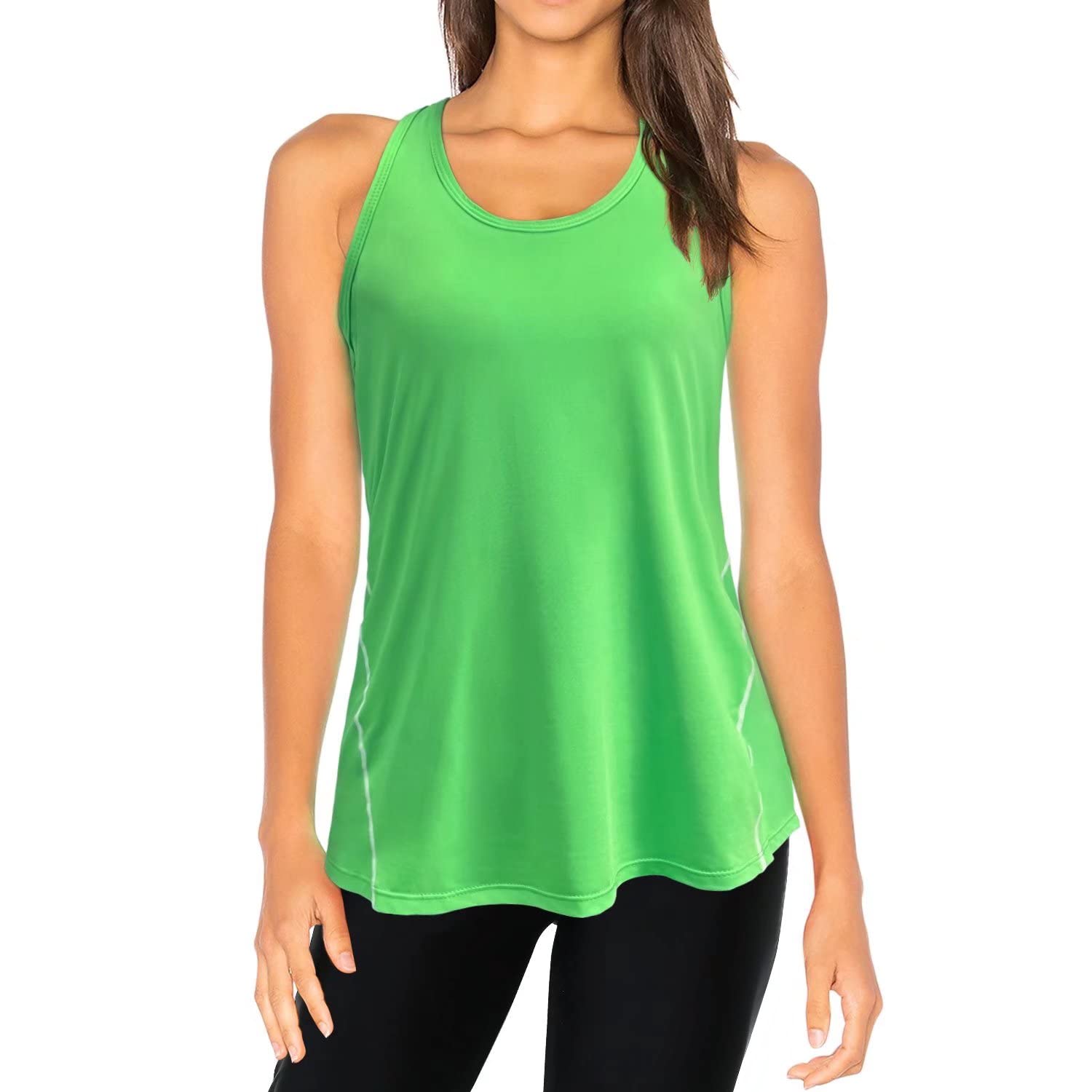 Women's Workout Tank Tops - HISOKOI Sleeveless Racerback Loose Fit Yoga Shirts for Gym, Running & Fitness | Perfect for Yoga, Pilates & Summer Sports