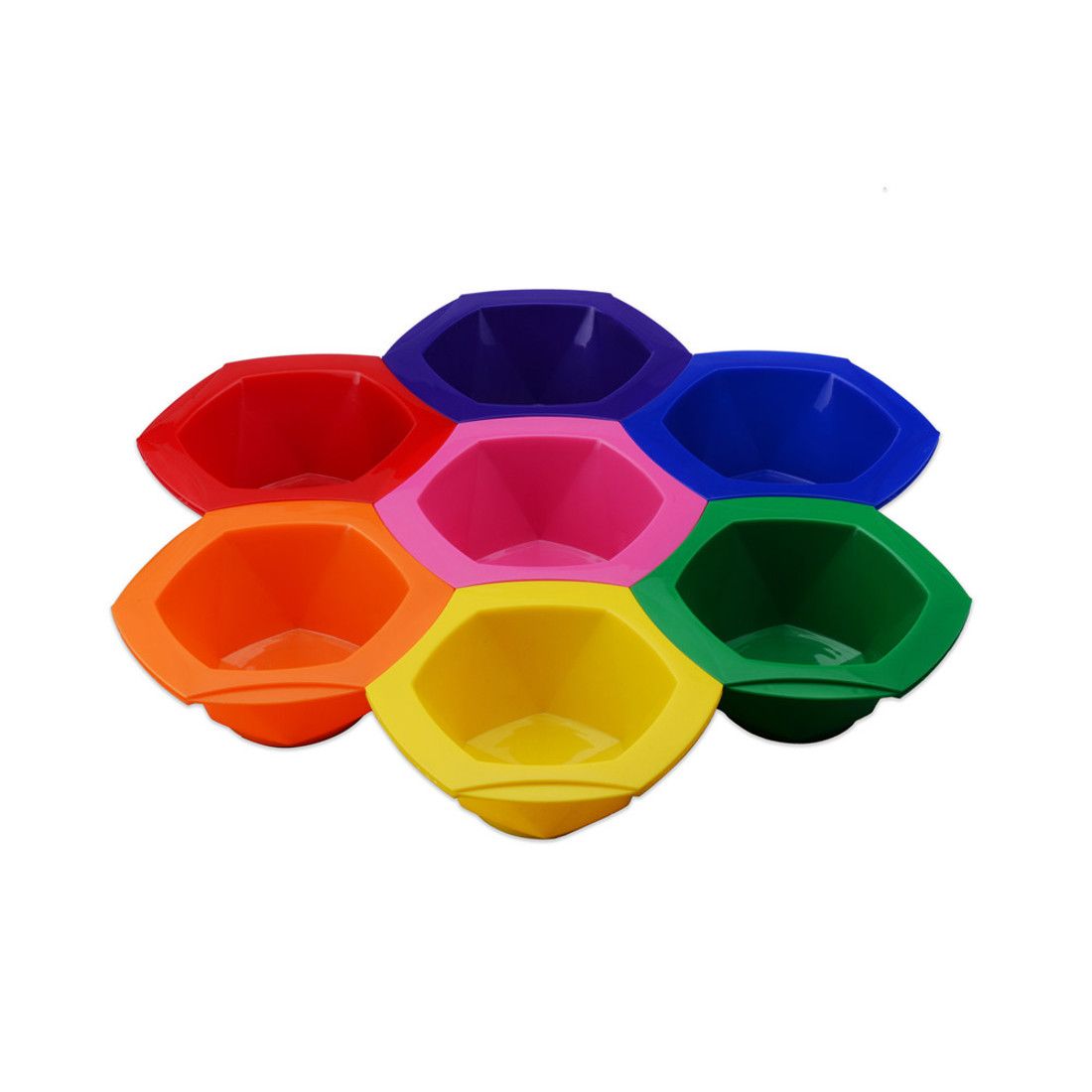 Rainbow Tint Glass Bowl Set - 6 Piece Colorful Mixing Bowls for Baking, Cooking & Serving - Perfect for Meal Prep, Salad, Desserts & Kitchen Decor