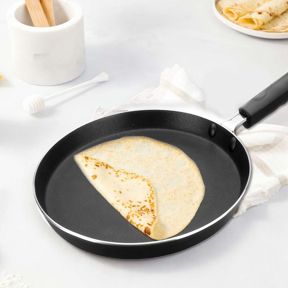 IBILI 9-Inch Nonstick Crepe Pan - Induction Compatible Griddle for Pancakes, Dosa, Roti, Tortilla & Eggs | PFOA-Free, Stay-Cool Handle | Made in Spain | Perfect for Breakfast, Brunch & Indian Cooking