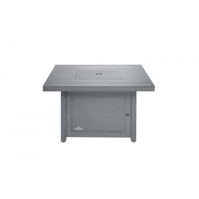 Napoleon Hamptons Square Patio Flame Fire Table - Outdoor Gas Fire Pit for Backyard, Deck, and Garden - Perfect for Entertaining and Relaxing