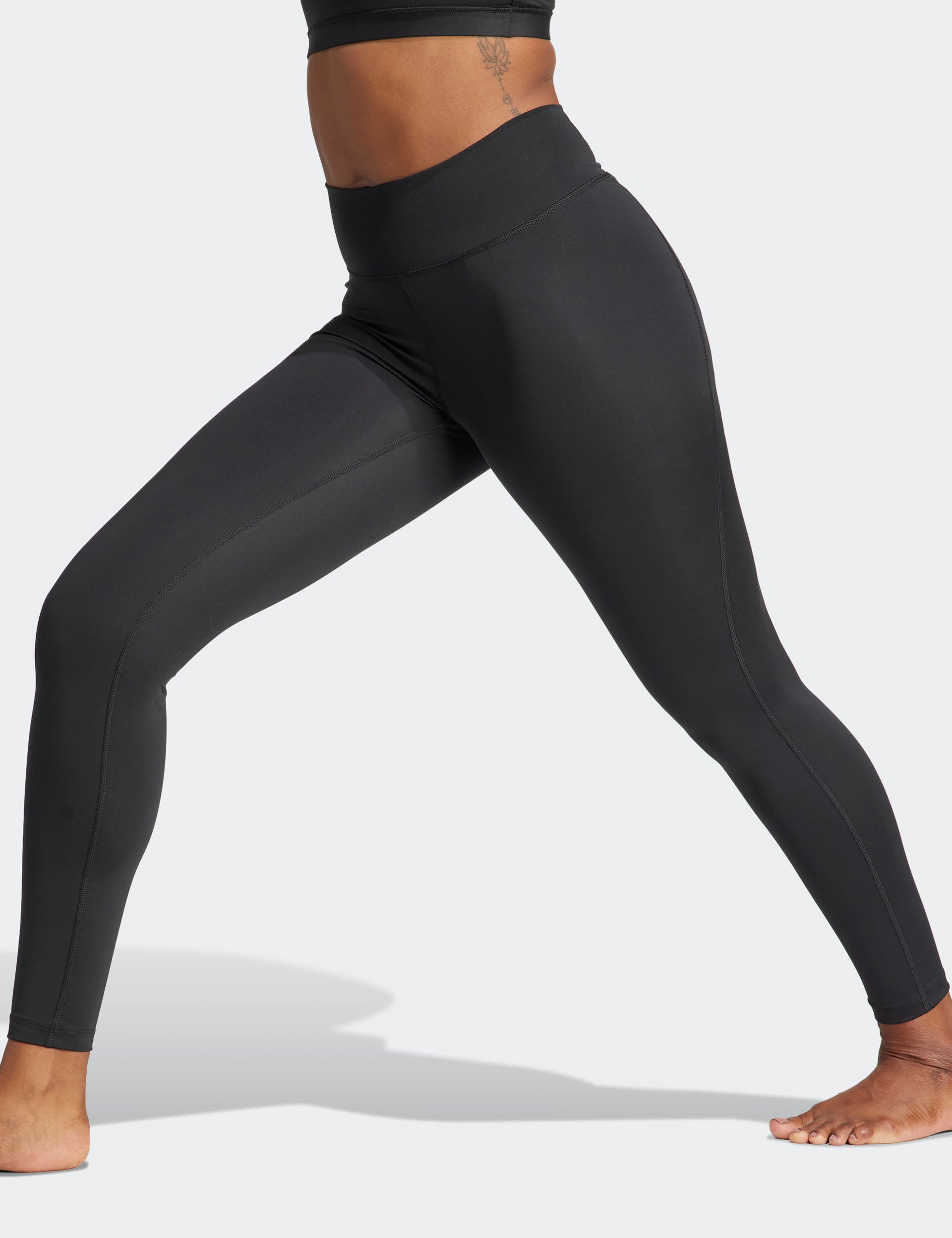 All Me Essentials Full Length Leggings for Women - High Waist Yoga Pants, Stretchy Workout Tights - Perfect for Gym, Running, Lounge & Everyday Wear - Black