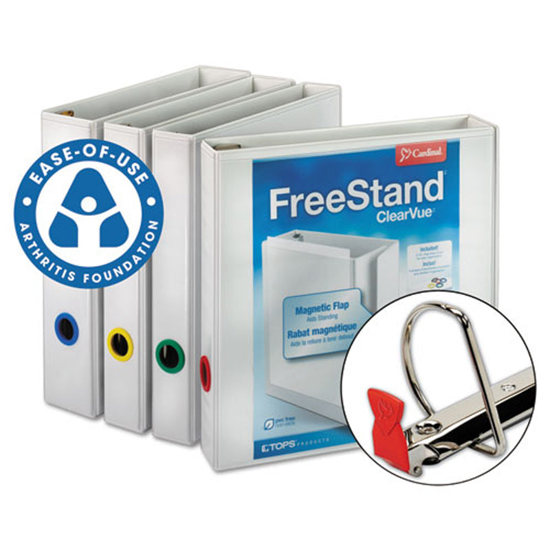 Heavy Duty Free Standing Locking Slant D-Ring Binder - Secure Document Organizer for Office, School, and Home Use - Ideal for Reports, Presentations, and Project Management