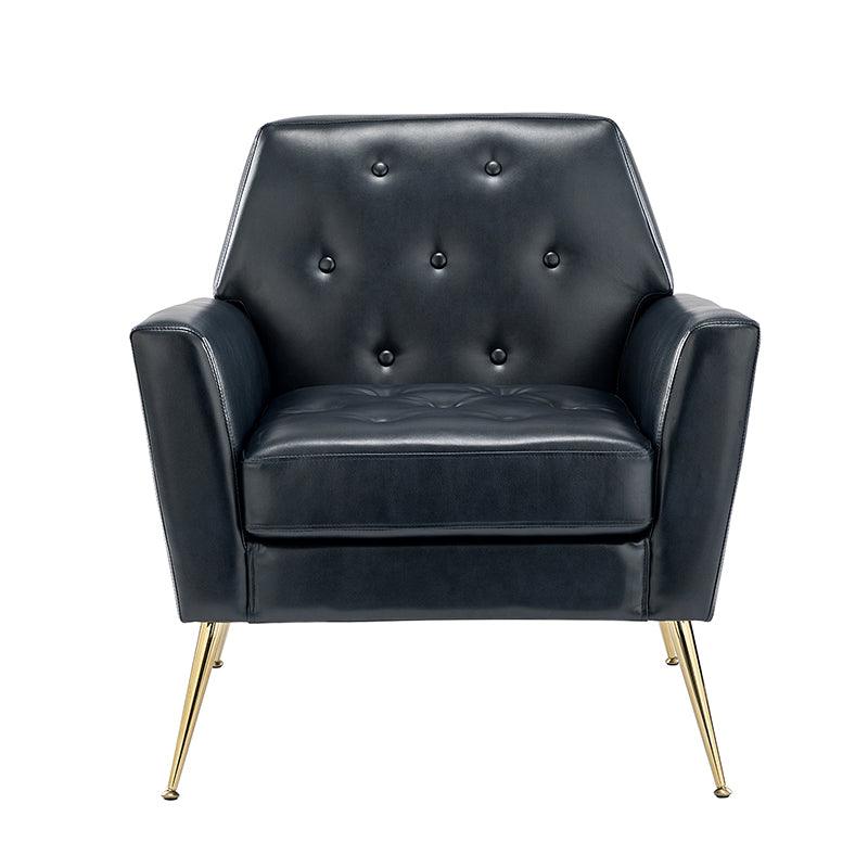 Raelynn Vegan Leather Armchair - Modern PU Leather Lounge Chair for Living Room, Office & Bedroom - Eco-Friendly Faux Leather Accent Chair for Home Decor