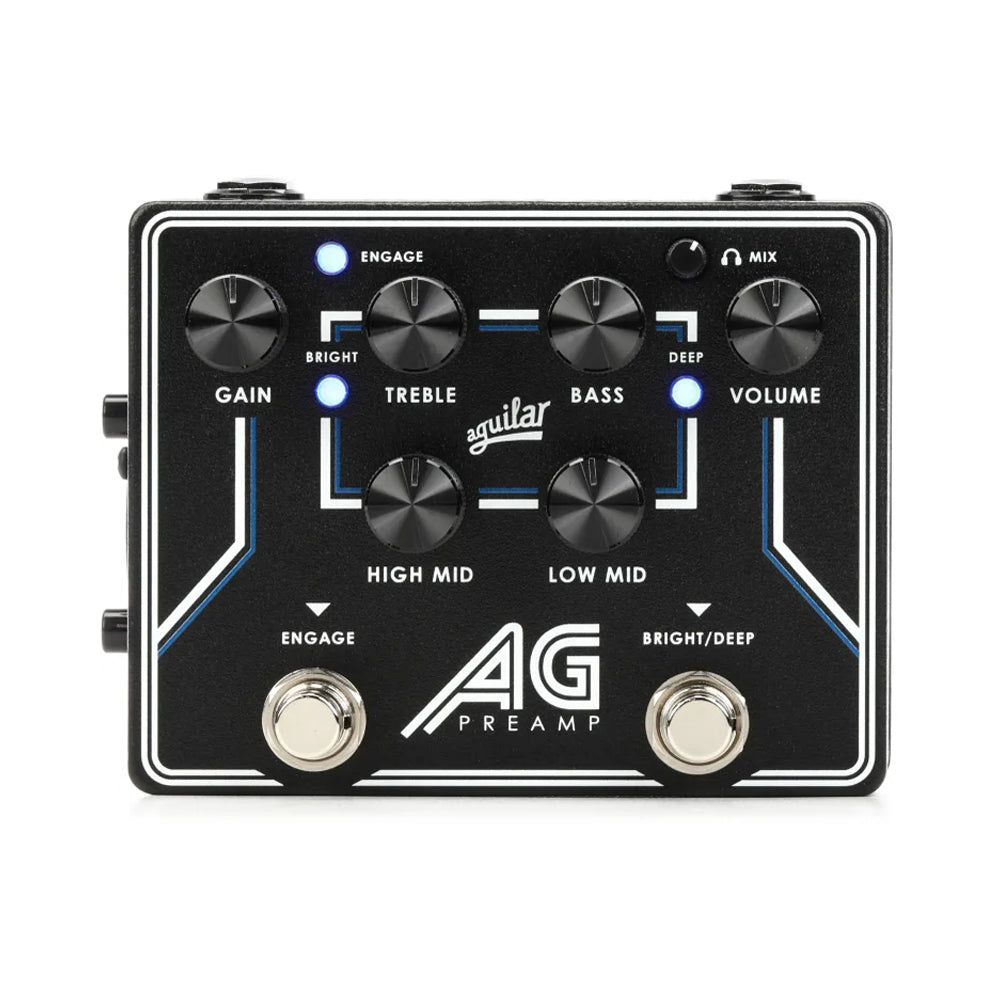 Aguilar AG Preamp/Direct Box - High-Quality Bass Guitar Preamp & DI Box for Live Performances & Studio Recording