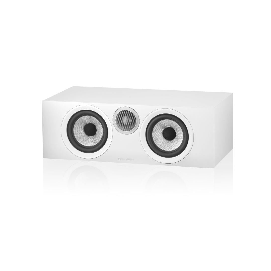 B&W HTM6 S3 Center Channel Speaker (White) - Premium Home Theater Audio for Movies & Music | B-Stock Refurbished