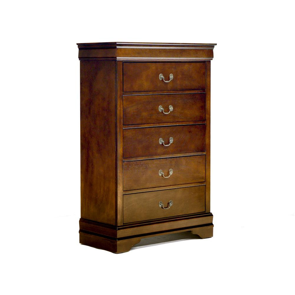Cherry Red Wooden Storage Chest 2147 - Perfect for Home Organization, Bedroom Decor, and Toy Storage