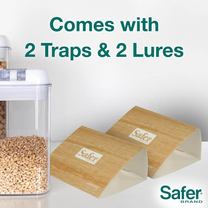 Effective Pantry Pest Traps (2 Pack) - Safe & Non-Toxic for Kitchen, Pantry & Food Storage Areas | Eliminate Moths, Beetles & Weevils Naturally