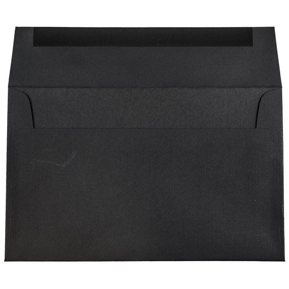 Premium A10 Invitation Envelopes 6x9.5 Inches - 1000 Pack Black Linen Textured Stationery for Weddings, Business Events & Formal Correspondence