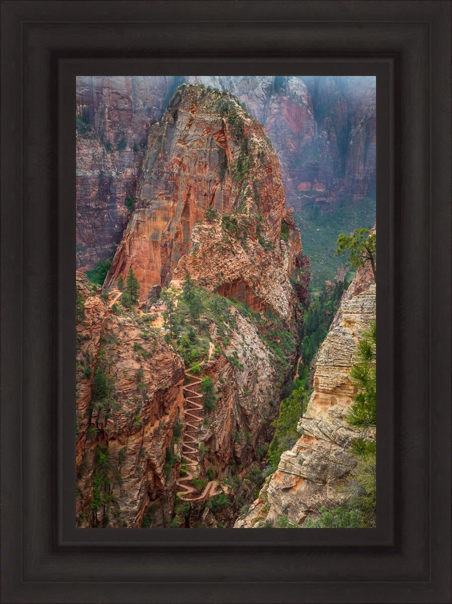 Angels Landing by Julie Kerr - Stunning Landscape Art Print for Home & Office Decor | Perfect for Living Rooms, Bedrooms, and Gifts